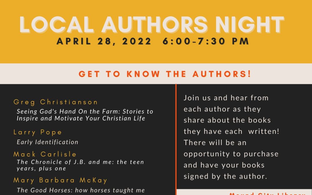 Local Author’s Night!